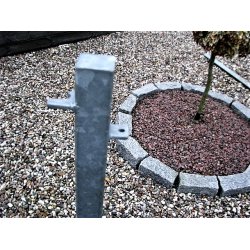 Lgestolpe med luk+hegns beslag